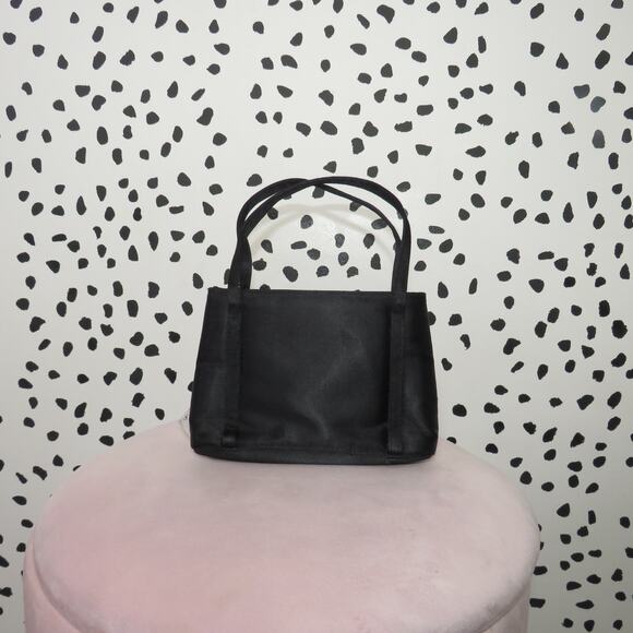 La Regale Black Satin Mini Bag - Picture 4 of 8